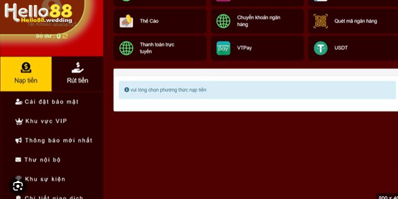 Hướng dẫn chi tiết các bước rút tiền tại nhà cái Hello88